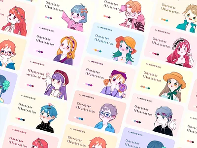 Collection of illustrations color illustration 设计