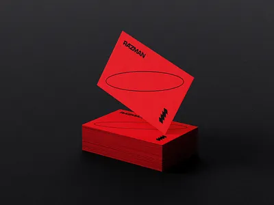 Razman - Card / Identity black branding brutal businesscard card identity logo minimalistic red trend