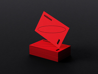 Razman - Card / Identity black branding brutal businesscard card identity logo minimalistic red trend