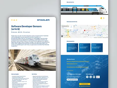 Job Ad for Stadler Rail branding design interaction design invisionapp job project management ui uidesign ux