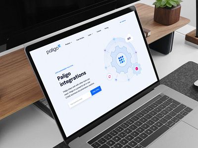 Paligo web design branding cloud doc documentation hero section illustration integrations landing page organize paligo ui ux unfold web design