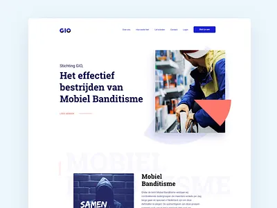 Project GIO website animation clean design flat landingpage minimal ui ux web website