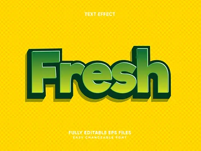 Fresh text effects background backgrounds colorfull editable editable text flat font font effects fonts fresh green illustrator light logo minimal neon text effect text effects yellow