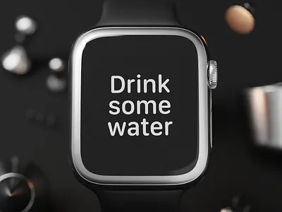 Secret File Ninety Six 3d 3d animation animation app apple watch aqua blender blender3d drink fluid liquid media mobile render ui uiux visualization watch watchos water