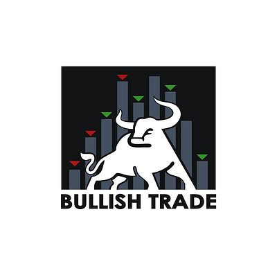 bullish TRADE animation branding design illustration logo logo branding