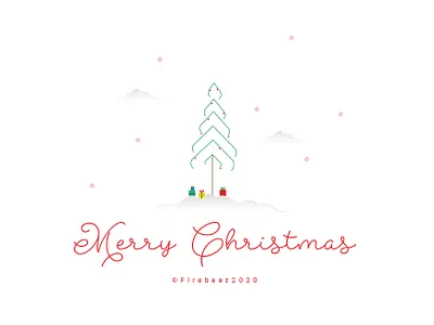 Christmas 2020 art blackonewhitegk concept design firebeez illustration illustrator minimal minimaldesign minimalism minimalist poster vector