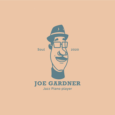 Joe Gardner characterdesign design fanart graphicdesign illustration isotype logo logodesign logotype minimal pixar pixarsoul vector