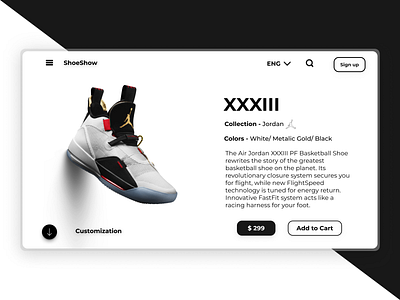 ShoeShow Desktop 👟 3d branding design illustration ui ui ux ui design ux vector web web design website design