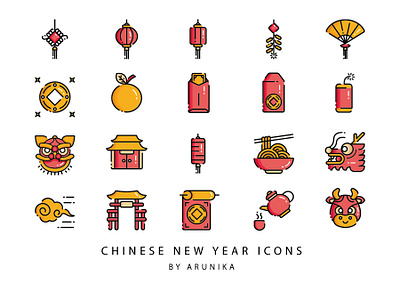 Chinese New Year by ARUNIKA ceremony chinese culture chinese new year design festival icon portfolio