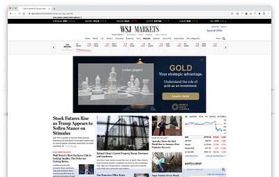 World Gold Council / Relevance Digital ads banners brand coding design google studio greensock gsap html5 iab layout news skins wsj