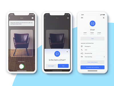 Augmented Reality Scanning App app augmented reality design interaction design ios ui ux