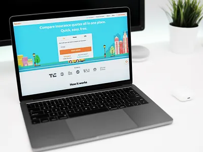 Insurify Home Page Redesign design product design startup startup website tech ui user experience ux web design web designer