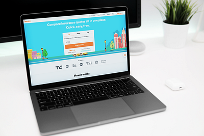 Insurify Home Page Redesign design product design startup startup website tech ui user experience ux web design web designer