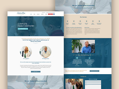 Serene View Dental Care Website Design branding design graphic design layout logo logo design mockup mockup design mockup template web design web designer website website builder website concept website design wix