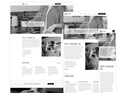 Get Polished Cleaning Website branding elementor responsive responsive design ui ux webdesign website wordpress