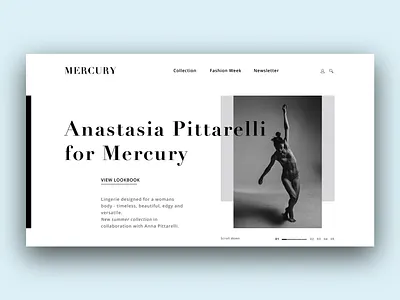 Digital Fashion Lookbook Landing page graphic design landing page landing page design ui web design