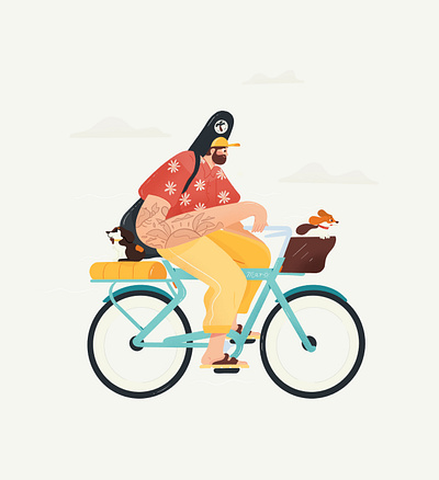 Mar, Illustration character characters cycle design dog dribbble illustration illustrator mar pet