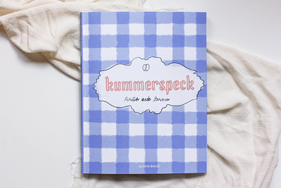 Kummerspeck- the cookbook book cover cookbook illustration procreate