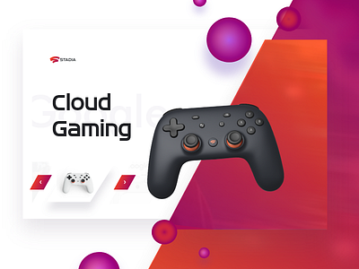 Cloud Computing Stadia adobe photoshop adobexd banner ad banner ads branding clean cloud cloud app cloud gaming design google google design header nvidia stadia ui