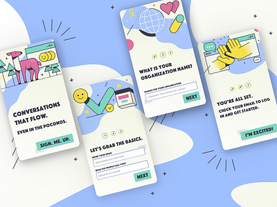 Daily UI Challenge · Day 1 - Sign up dailyui 001 get started mobile ui remote remote work sign up signup