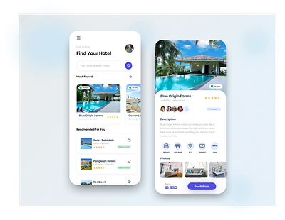 Hotel App - Mobile Design design dutormasi hotel app hotel booking hotels mobile mobile app mobile app design mobile design mobile ui