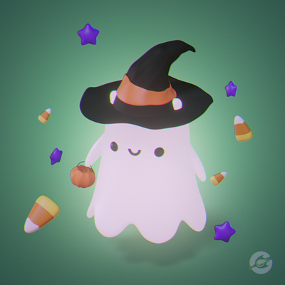 Glowing Ghost 3dart 3dartist 3dartwork 3dblender 3dillustration 3dmodel 3dmodelling artist b3d blender blender3d blenderart blenderartist blendercommunity blendercycles blenderrender cycles cyclesrender digitalart render