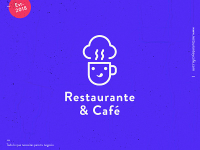 Restauranteycafe.com - Logo brand identity branding cafe logo coffee desechables design logo logotype restaurant