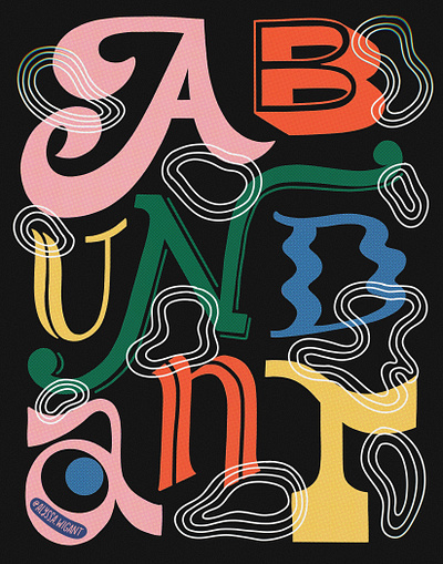 abundant hand lettering illustration lettering lettering art typography