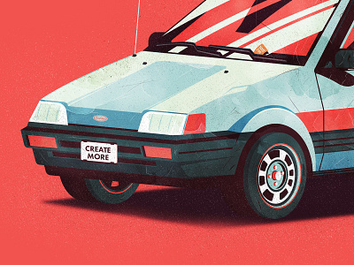 Adobe live - Squatty car Illustration adobe branding cars illustration illustrator live stream process retro the creative pain vector wacom