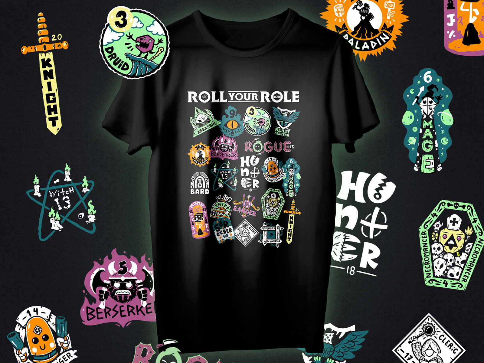 Board game T-shirt collection board cartoon game illustration logo merch rubberhose tshirt