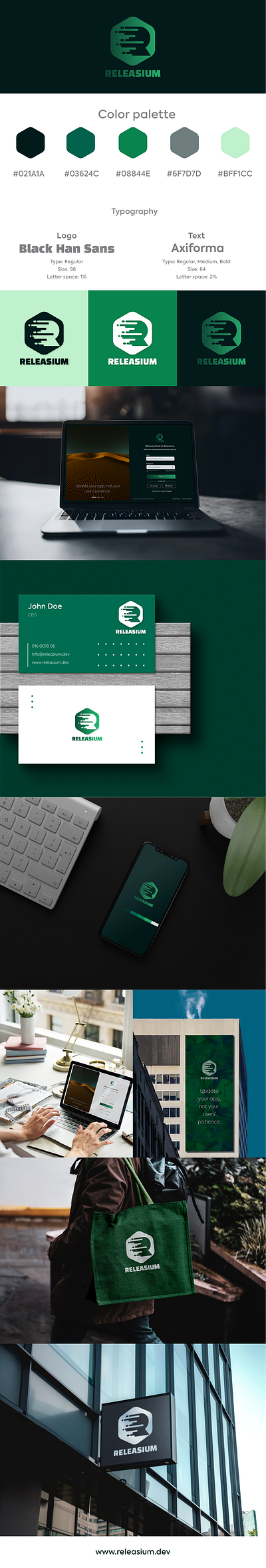 Releasium App - Branding branding graphic design logo mobileapp vector