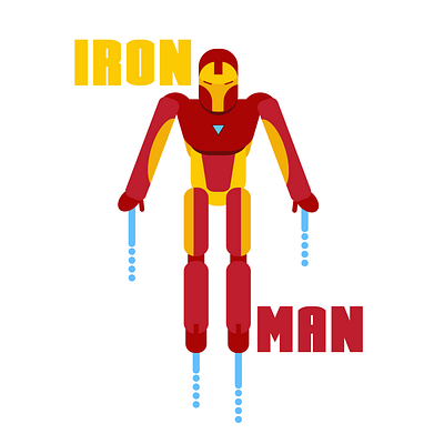 Iron Man Geometric Shape ai avengers flat geometricshape illustration ironman marvel superhero