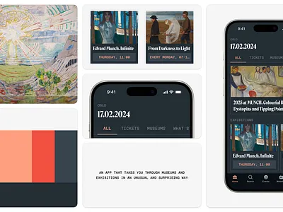 Exhibitions guide app design exhibitions guide guide interface museum search typography ui user interface design ux