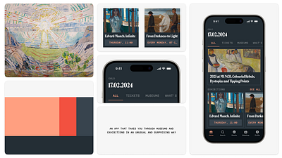 Exhibitions guide app design exhibitions guide guide interface museum search typography ui user interface design ux