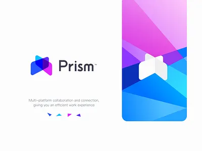 Logo design - prism color design icon logo 设计