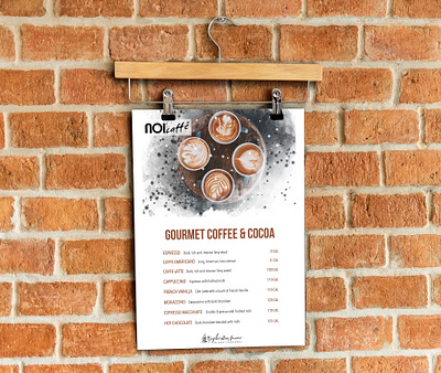 Coffee Menu Design advertising art branding clean design identity illustration layout design menu design minimal photoshop