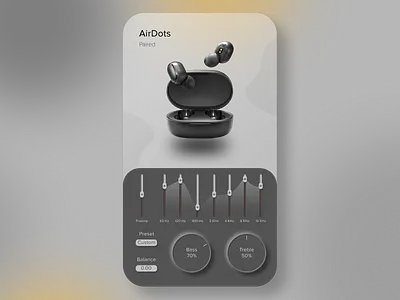 Ear Satishfy - Equalizer app branding design minimal ui ux vector