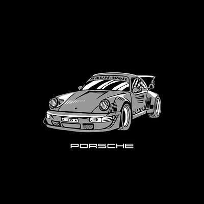 Porsche 911 RWB car porsche 911 speedcar sportcar t shirt