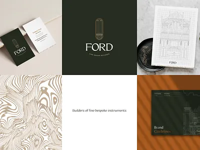 Ford Pipe Organ Builders Branding brand identity branding branding and identity logo logo design music branding music logo musician organ organ builders organist pipe organ logo pipe organs pipes visual identity