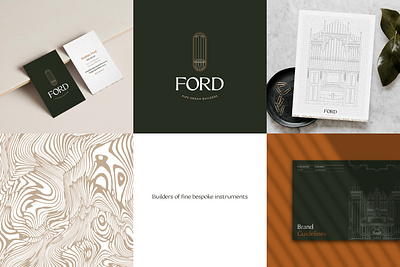 Ford Pipe Organ Builders Branding brand identity branding branding and identity logo logo design music branding music logo musician organ organ builders organist pipe organ logo pipe organs pipes visual identity