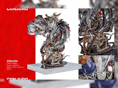 Pablo Castillo / Landing Page Proposal art artist branding design future futuristic graphic design landing page landingpage mexico robot robots sculptor sculpture web web design