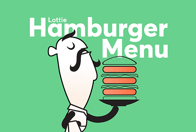 Illustration for Lottie Hamburger Menu Blog Post animation blogpost design hamburger menu hamburgers illustration lottie animation lottiefiles ui ux