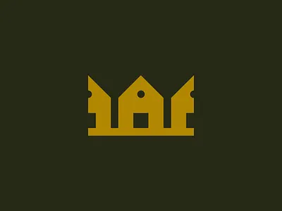 Royal Estate Logo architecture brand branding construction crown design flat home house identity logo real real estate realestate royal