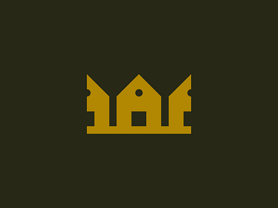 Royal Estate Logo architecture brand branding construction crown design flat home house identity logo real real estate realestate royal