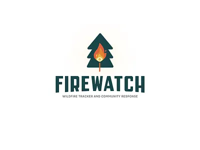 Firewatch brand community eye fire forrest match tracker tree watch wildfire wildfires