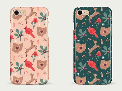 CLASSIC OHIO PATTERN graphicdesign illustration illustrator ohio phone case print print design print designer printmaking