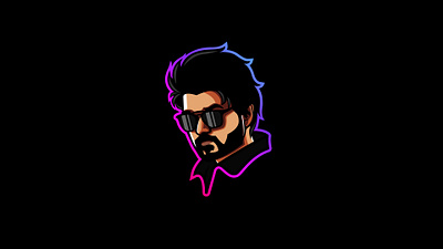 Master Vijay - Illustration art artwork digital art icon illustration logo master minimal movie thalapathy vector vijay