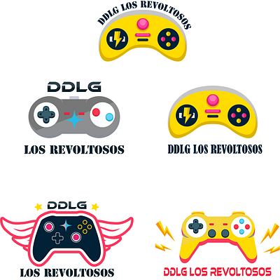 DDLG LOS REVO ALL LOGOS brand identity branding gaming logo logo logo design
