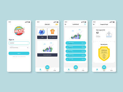 ECM Event App app design ui ux
