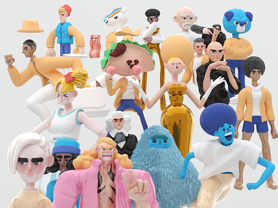 3D Characters 3d 3d art 3d illustration c4d cinema4d creative design illustration